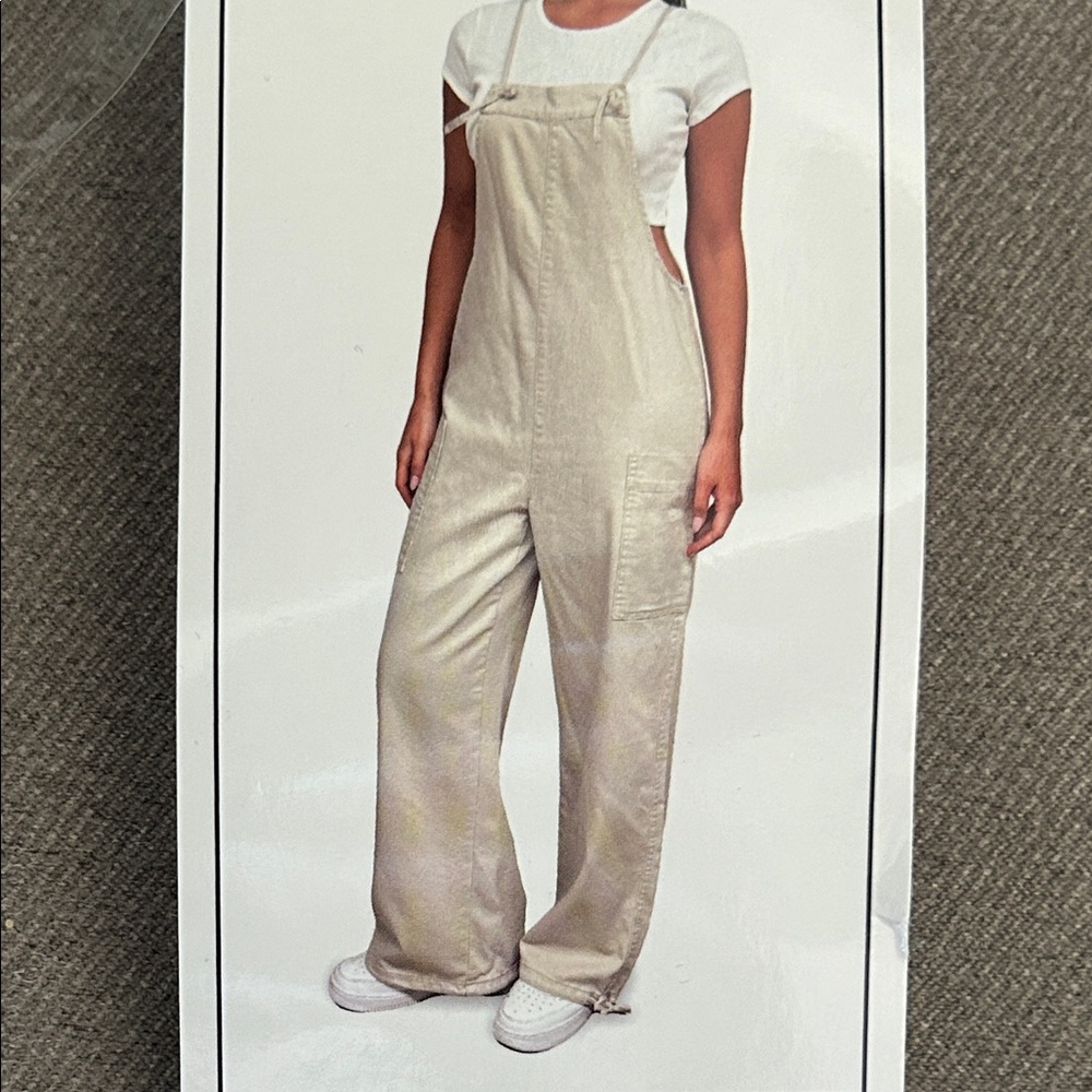 Vanilla Star Women's Light Beige Overalls XS